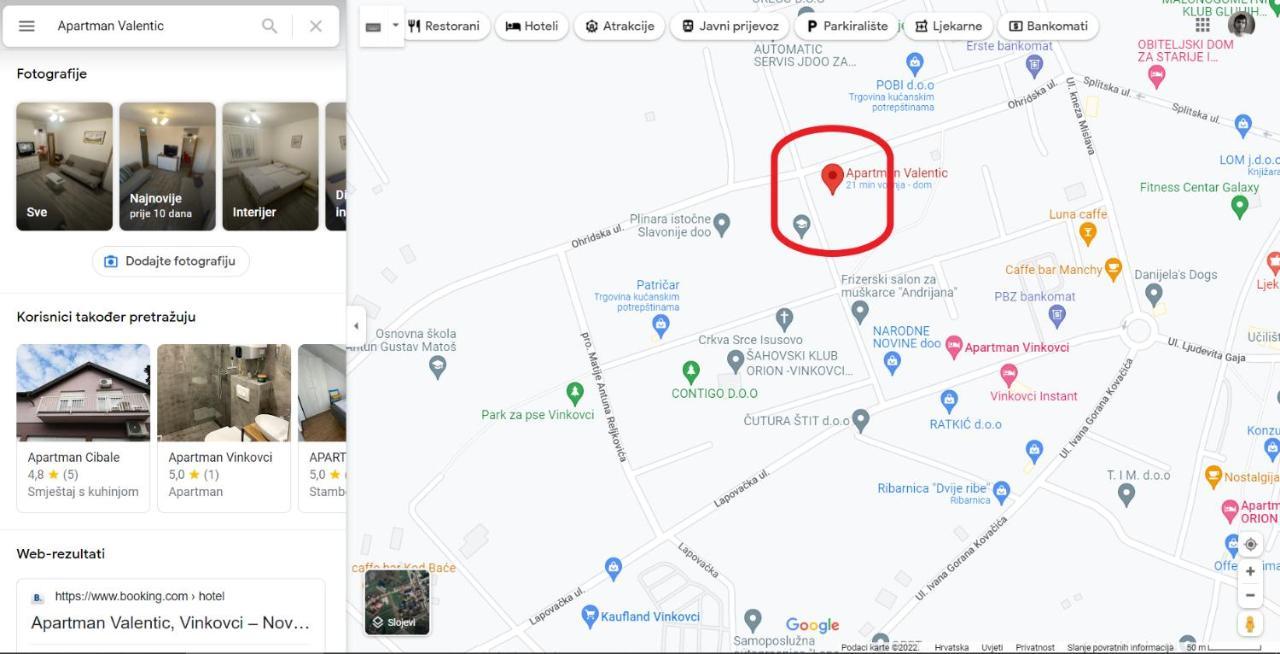 Apartman Valentic Винковци Екстериор снимка